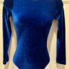 GK LgSLV  ADULT SMALL CLASSIC SOLID ROYAL VELVET GYMNASTICS DANCE LEOTARD SZ AS