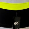 GK MICRO MINI ADULT X-SMAL BLACK NEON YELLOW GYMNAST CHEER WORKOUT SHORTS AXS
