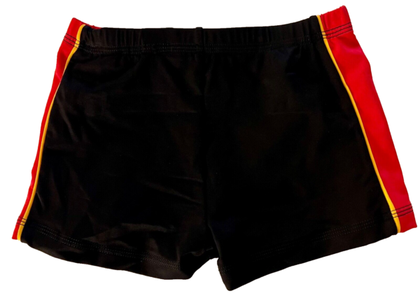 GK CHEER ADULT SMALL MICRO MINI ATHLETIC WORKOUT SHORTS BLACK RED GOLD SZ S - Image 6