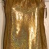GK Elite Gold Hologram Polyester Tank Dance Top Size Adult L