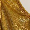 GK Elite Gold Hologram Polyester Tank Dance Top Size Adult L - Image 2
