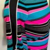 GK ICE SKATE LADIES SMALL SS NYLON/STRETCH CROP STRIPE TN TOP BLACK PANT SET S - Image 4