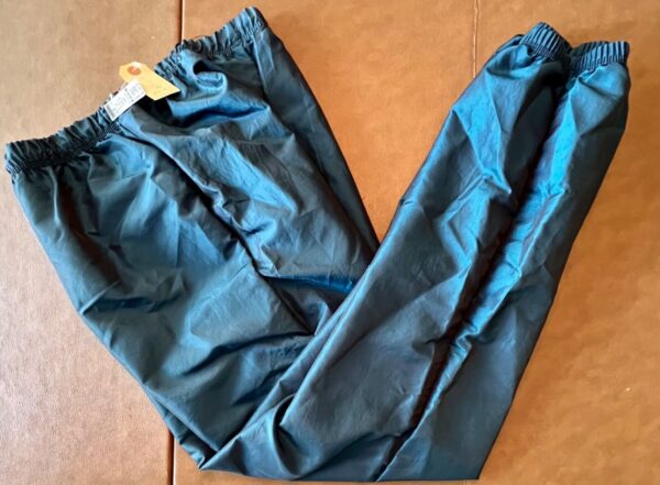 GK WARM UP PANTS UNISEX ADULT LARGE BLUE SPRUCE IRIDESCENT GYMNASTIC ATHLETIC L