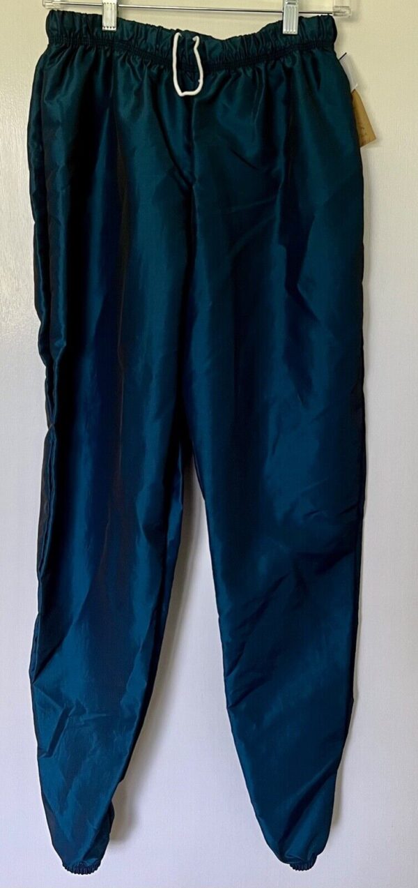 GK WARM UP PANTS UNISEX ADULT LARGE BLUE SPRUCE IRIDESCENT GYMNASTIC ATHLETIC L - Image 2