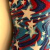GK LEOTARD ADULT LARGE PATRIOTIC FOIL STAR PRINT RACERBACK GYMNASTICS DANCE AL u - Image 4