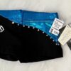 GK CHEER CHILD X-SMALL BLACK DRYTECH SEAGLASS FOIL JA LOW RISE DANCE SHORTS CXS