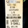 GK ELITE LADIES LONG SLEEVE FOIL FLORAL PRINT VELVET GYM LEO AXS - Image 6