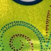 GABRIELLE DOUGLAS ADULT X-SMALL LIME FOIL SEQUINZ GYMNAST TANK LEOTARD AXS - Image 2