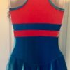GK SLVLS ICE FIGURE SKATE ADULT SMALL CORAL OCEAN VELVET DBL STRAP DRESS AS NWT - Image 2