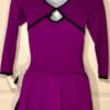 GK ELITE LADIES MICROFIBER LONG SLEEVE GRAPE ICE SKATE DRESS AS - Image 2