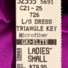 GK ELITE LADIES MICROFIBER LONG SLEEVE GRAPE ICE SKATE DRESS AS - Image 7
