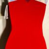 GK TANK ADULT MEDIUM RED SUPERSTAR N/S WHITE FOIL GYMNASTIC DANCE LEOTARD Sz AM - Image 3