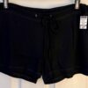 GK GLITZY "SKATE" GRAPHIC LADIES SMALL BLACK COTTON DRAWSTRING SHORTS SZ S NWT! - Image 4