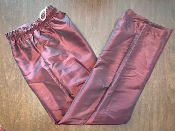 GK WARM UP PANTS UNISEX ADULT SMALL BURGUNDY IRIDESCENT GYMNASTIC ATHLETIC Sz S