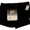 GK WORKOUT SHORTS ADULT X-SMALL MICRO MINI EGGPLANT VELVET CHEER DANCE GYMNAS XS