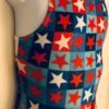 GK GIRLS MEDIUM PATRIOTIC STAR PRINT FOIL RACERBACK GYMNASTICS TANK LEOTARD CM - Image 3
