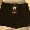 GK MICRO MINI ADULT MEDIUM BLACK FLEECE WORKOUT SHORTS GYM CHEER DANCE AM NWT - Image 3