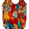GK FLORAL PRINT CHILD X-SMALL MULTI-CONYLON/SPANDEX GYMNASTIC TANK LEOTARD SZ XS - Image 8
