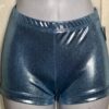 GK COLUMBIA BLUE MYSTIQUE ADULT SMALL LOW RISE NYLON/SPANDEX CHEER SHORTS Sz AS - Image 2