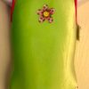 GK GREEN CHILD X-SMALL FOIL CATERPILLAR ACCENT GYMNASTICS DANCE TANK LEOTARD XS - Image 2