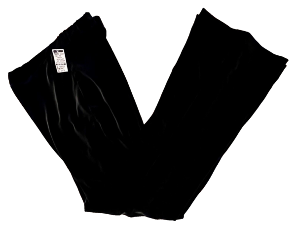 GK DANCE JAZZ LADIES X-SMALL BLACK VELVET V-WAIST HIP HUGGER FLARE PANTS SZ XS - Image 5