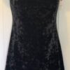 GK BLACK CRUSH VEL FIGURE SKATE LADIES SMALL SLVLS A-LINE DRESS LEOTARD LINER AS