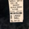GK BLACK CRUSH VEL FIGURE SKATE LADIES SMALL SLVLS A-LINE DRESS LEOTARD LINER AS - Image 5