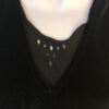 GK ICE FIGURE SKATE LADIES X-SMALL BLACK VELVET X-STRAP LACE CUT DRESS AXS NWT - Image 2