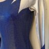 GK LgSLV LADIES SMALL SILVER METALLIC BLUE SPOTLIGHT GYMNAST DANCE LEOTARD Sz AS - Image 5