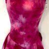 GK ICE FIGURE SKATE PINK TIE-DYE ADULT SMALL SLVLS DOTTED FOIL PRINT DRESS Sz AS
