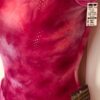 GK ICE FIGURE SKATE PINK TIE-DYE ADULT SMALL SLVLS DOTTED FOIL PRINT DRESS Sz AS - Image 5