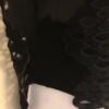 GK ICE FIGURE SKATE LADIES X-SMALL BLACK VELVET X-STRAP LACE CUT DRESS AXS NWT - Image 5