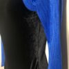 GK LgSLV ADULT SMALL BLACK VELVET BLUE RAINDROPS GYMNASTIC DANCE LEOTARD AS NWT! - Image 4