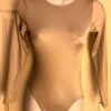 GK LADIES SMALL CLASSIC LgSLV ALUMINUM NYLON/SPANDEX GYMNASTICS DANCE LEOTARD AS
