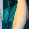 GK LONG SLEEVE LADIES SMALL EMERALD FOIL CYPRESS VELVET DANCE LEOTARD AS - Image 3