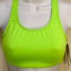 GK ELITE CHEER CROP TOP ADULT SMALL PERFORMANCE NEON GREEN DRYTECH POLY/SPANDEX