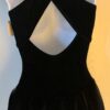 GK ICE FIGURE SKATE LADIES X-SMALL BLACK VELVET X-STRAP LACE CUT DRESS AXS NWT - Image 9