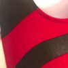 GK RED VELVET ADULT X-SMALL ASYM BLACK MYSTIQUE JA GYMNAST TANK LEOTARD Sz AXS - Image 7