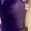GK ICE FIGURE SKATE PURPLE VELVET ADULT SMALL SLVLS MESH YOKE FOIL JA DRESS AS - Image 5