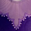 GK ICE FIGURE SKATE PURPLE VELVET ADULT SMALL SLVLS MESH YOKE FOIL JA DRESS AS - Image 9