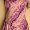 GK FIGURE SKATE ADULT MEDIUM CAMISOLE FLORAL PRINT FOIL VELVET DRESS Sz AM NWT!