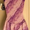 GK FIGURE SKATE ADULT MEDIUM CAMISOLE FLORAL PRINT FOIL VELVET DRESS Sz AM NWT! - Image 2