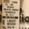 GK FIGURE SKATE ADULT MEDIUM CAMISOLE FLORAL PRINT FOIL VELVET DRESS Sz AM NWT! - Image 6