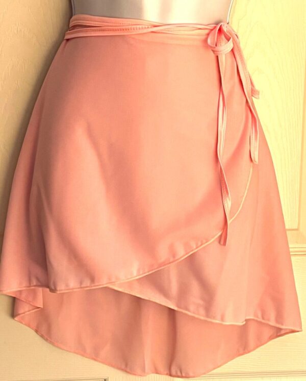 LEOâ€™S GK DANCE BALLET CLASSIC CREPE WRAP SKIRT TIE LADIES ONE SIZE PINK Sz OS