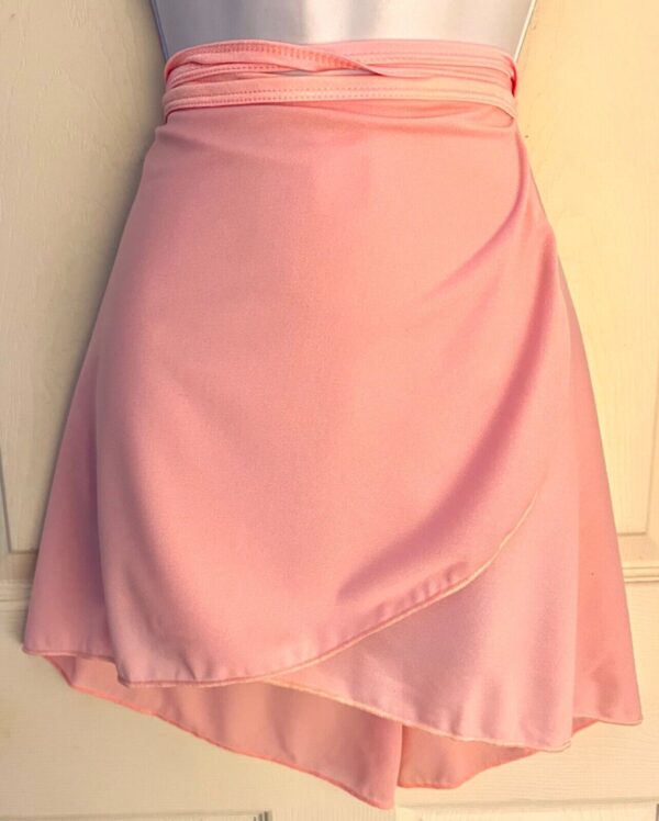 LEOâ€™S GK DANCE BALLET CLASSIC CREPE WRAP SKIRT TIE LADIES ONE SIZE PINK Sz OS - Image 4