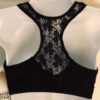 GK ELITE SPORTS BRA ADULT X-LARGE BLACK COTTON/SPANDEX LACE RACERBACK AXL NWT! - Image 4