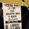 GK ELITE SPORTS BRA ADULT X-LARGE BLACK COTTON/SPANDEX LACE RACERBACK AXL NWT! - Image 5