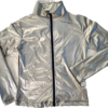 GK WARM UP JACKET ADULT SMALL SILVER METALLIC ZIP FRONT GYMNASTICS DANCE CHEER S - Image 8