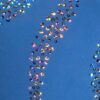 GK OCEAN ADULT X-SMALL N/S VELVET SEQUINZ GYMNASTICS DANCE TANK LEOTARD AXS - Image 2