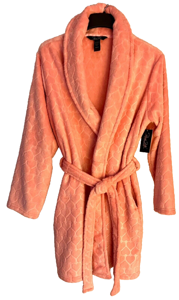 RENE ROFE WOMENS MEDIUM 36IN. LGSLV SOFT EMBOSSED HEARTS WINTER ROBE SZ M NWT! - Image 8